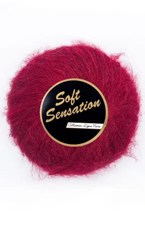 Utförsäljning Lammy Soft Sensation Garn 42 Mörkeröd