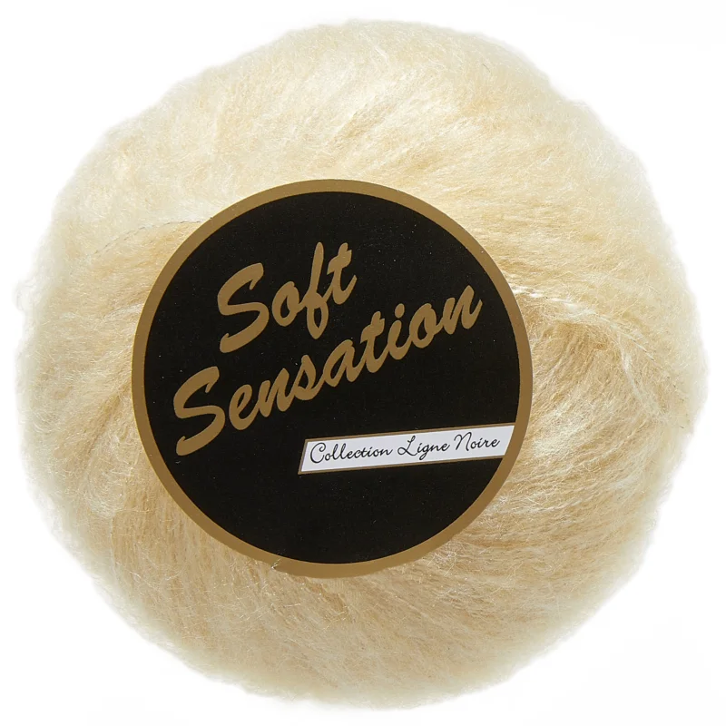 Lammy Soft Sensation Garn Med Lurex 25 Gram 0602 Creme Endast denna vecka