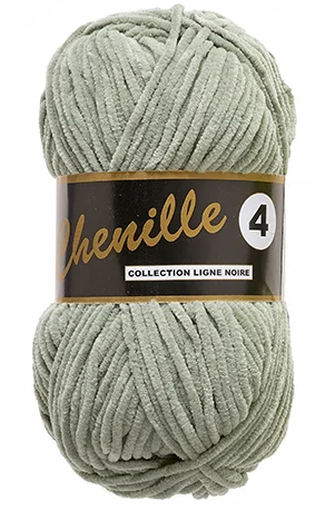 Fynd Lammy Chenille 4 50 GR Nallebjörn Garn – 0375 Pastel Grön
