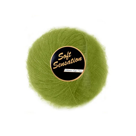 Begränsad tid Lammy Soft Sensation Garn 71 Limegrön