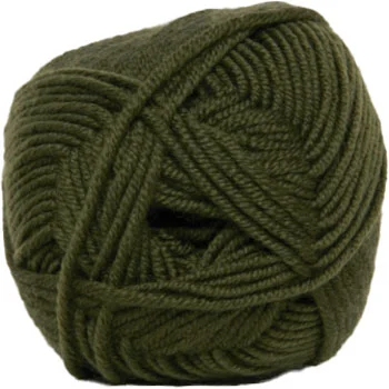 Endast idag Hjertegarn Extrafine Merino 120 Garn – fv 1285 Armygrön