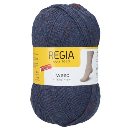 Regia Tweed Garn 52 Jeans Fynd