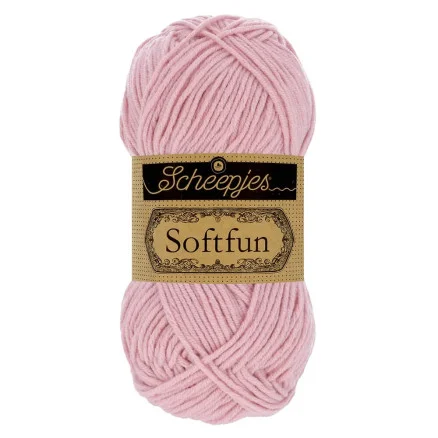 Scheepjes Softfun Garn Unicolor 2653 Flamingo Endast idag