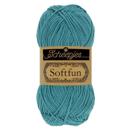 Kampanj Scheepjes Softfun Garn Unicolor 2645 Tempo