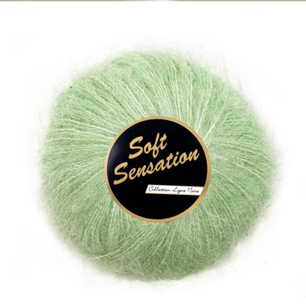 Endast idag Lammy Soft Sensation Garn 62 Ljusgrön
