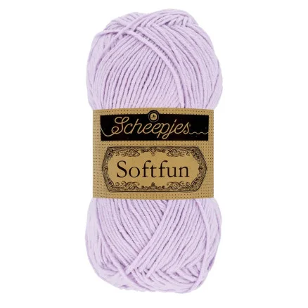 Scheepjes Softfun Garn Unicolor 2657 Orkidé I lager