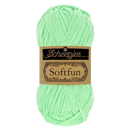 Scheepjes Softfun Garn Unicolor 2640 Mint Erbjudandepris