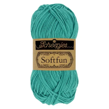 risnedsättning Scheepjes Softfun Garn Unicolor 2647 Capri