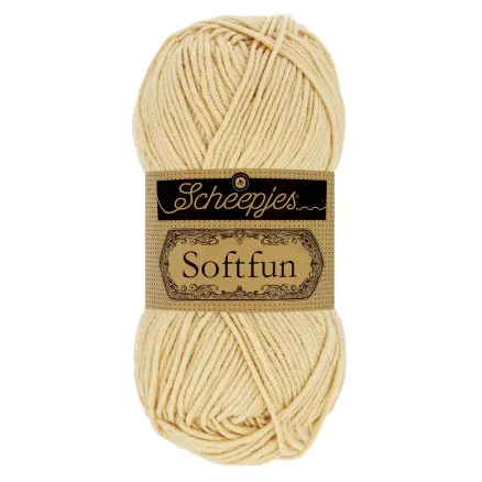 Scheepjes Softfun Garn Unicolor 2632 Tortilla Billigare