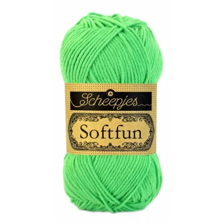 Populärt val Scheepjes Softfun Garn Unicolor 2517 Grön