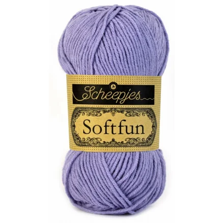 Köp online Scheepjes Softfun Garn Unicolor 2519 Lavendel