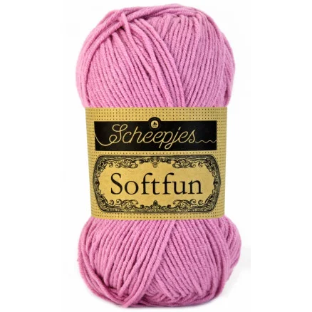 Scheepjes Softfun Garn Unicolor 2480 Rosa Lägg i varukorgen