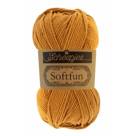 Scheepjes Softfun Garn Unicolor 2621 Curry Kampanjpris