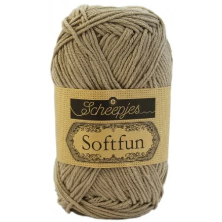 Outlet Scheepjes Softfun Garn Unicolor 2533 Beige
