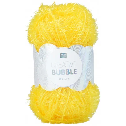 Sänkt pris Rico Creative Bubble Garn Unicolor 002 Gul