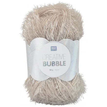 Rico Creative Bubble Garn Unicolor 011 Silvergrå Erbjudandepris