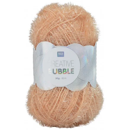 Rico Creative Bubble Garn Unicolor 010 Puder Populärt val