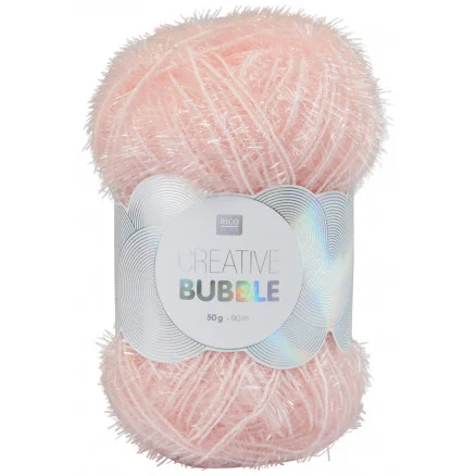 Köp online Rico Creative Bubble Garn Unicolor 003 Rosa