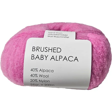 Köp nu Brushed Baby Alpaca/Merino Garn Hjertegarn Fv 5764