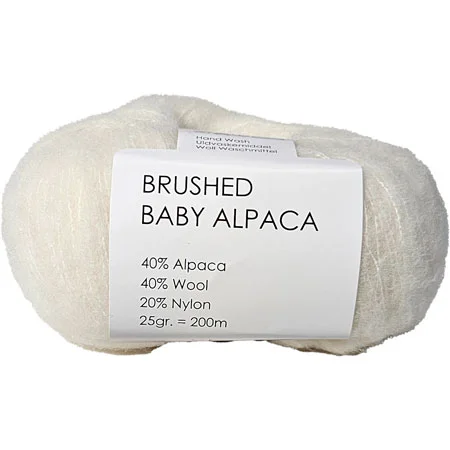 Billig Brushed Baby Alpaca/Merino Garn Hjertegarn Fv 100