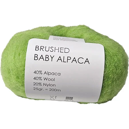 Brushed Baby Alpaca/Merino Garn Hjertegarn Fv 8483 Säker betalning
