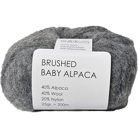 Billig Brushed Baby Alpaca/Merino Garn Hjertegarn Fv 435