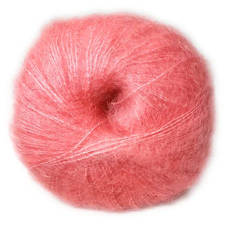 Beställ idag Hjertegarn Silk Kid Mohair Garn – fv 1169 Ljus Koral