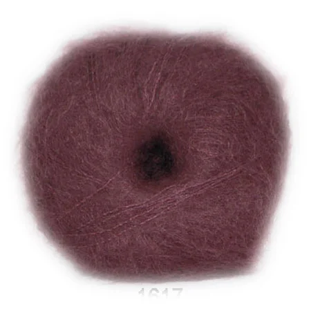 Populär Hjertegarn Silk Kid Mohair Garn – fv 1617 Blommon färgad