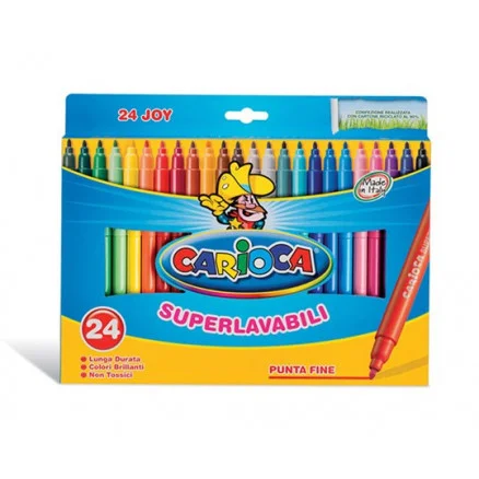 Erbjudandepris Carioca Tusch Ass. färger 2,8mm – 24 st.