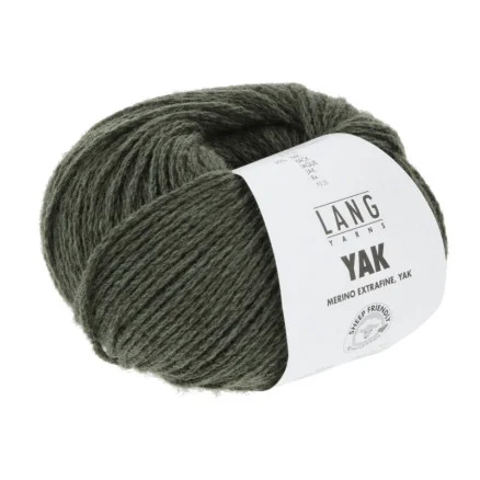 Lang Yarns Garn Yak 98 Oliv Melange Rea