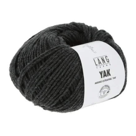 Lang Yarns Garn Yak 70 Antracit Lågt pris