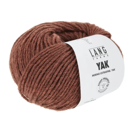 Lang Yarns Garn Yak 60 Röd Reapris