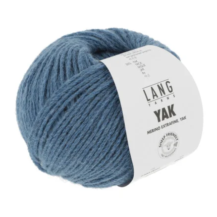 Sänkt pris Lang Yarns Garn Yak 21 Azure Melange