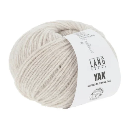 Nyhet Lang Yarns Garn Yak 94 Off White
