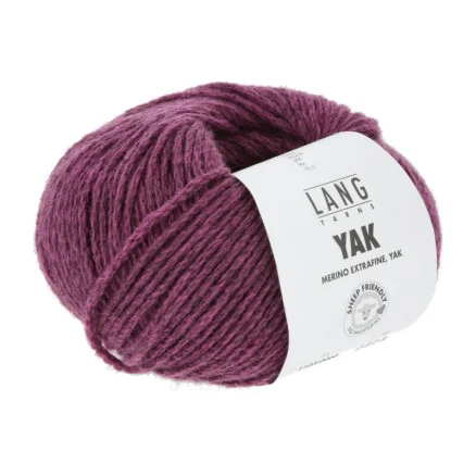 Lang Yarns Garn Yak 66 Fuchsia risnedsättning