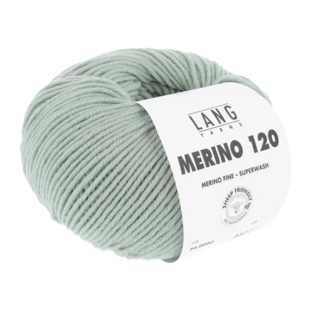 Billigare Lang Yarns Merino 120 Garn 92 Ljus Salvia