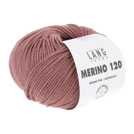 Billigare Lang Yarns Garn Merino 120 287 Rosewood