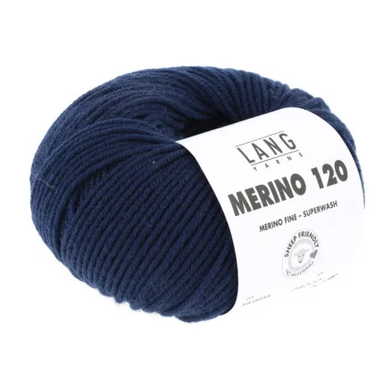 Billigare Lang Yarns Merino 120 Garn 35 Marin