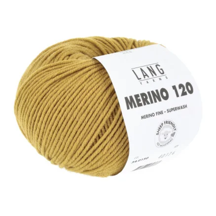 Lang Yarns Merino 120 Garn 150 Mässing Begränsat erbjudande