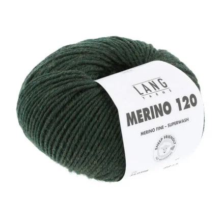 Erbjudandepris Lang Yarns Garn Merino 120 398 Oliv