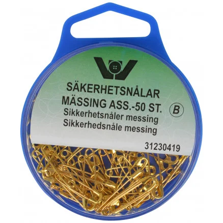 Begränsad tid Säkerhetsnålar Gold Ass. sizes – 50 st.