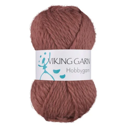Nedsatt pris Viking Garn Hobbygarn 962 Gammelrosa