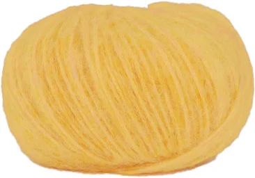 Hjertegarn Borstad ull – Alpaca ull Garn – fv 2676 Gul Erbjudandepris