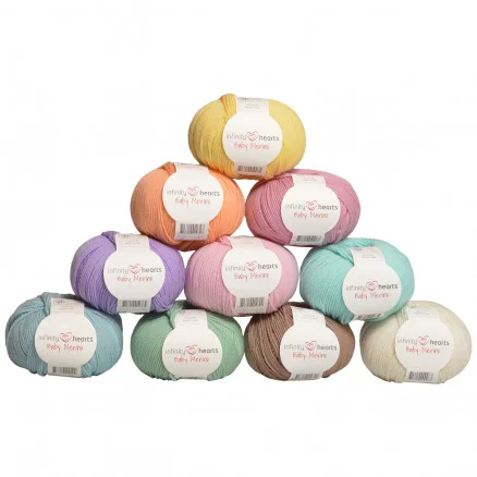 Infinity Hearts Baby Merino Garnpaket 08 Vår – 10 st Begränsad tid