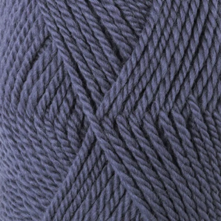 Drops Alaska Garn Unicolor 57 Denim Blå risnedsättning