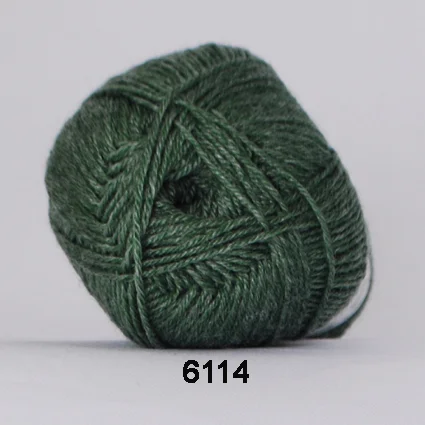Hjertegarn Bamboo Wool – Ullgarn med bambu garn – Fv 6114 Grön Premium