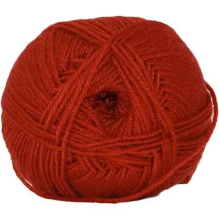 Kampanj Sock 4 – Strumpgarn – Ullgarn – fv 5642 Rust Röd