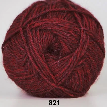 Hjerte Alpaca – Alpaca ullgarn – fv 821 Bordeux Melleret Säker betalning