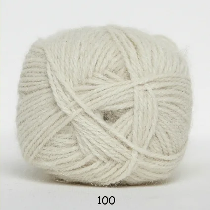 Sänkt pris Hjerte Alpaca – Alpaca ullgarn – fv 100 råvit