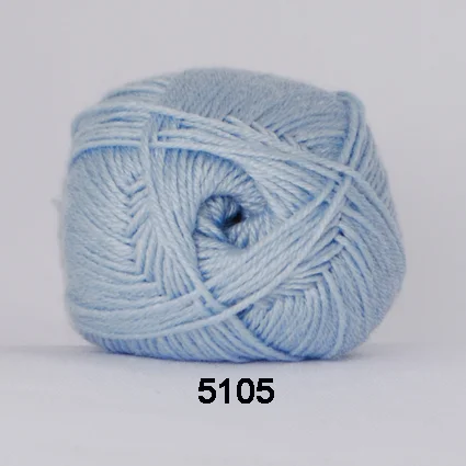 Rabatt Hjertegarn Bamboo Wool – Ullgarn med bambu garn – Fv 5105 Ljus Blå